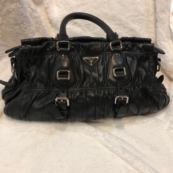 prada gaufre leather bag